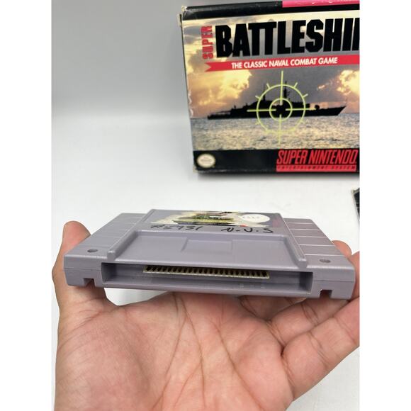 Super Battleship SNES Super Nintendo 1993 Complete CIB - Picture 8 of 15